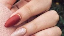 21 Cute And Charming Winter Maroon Nails